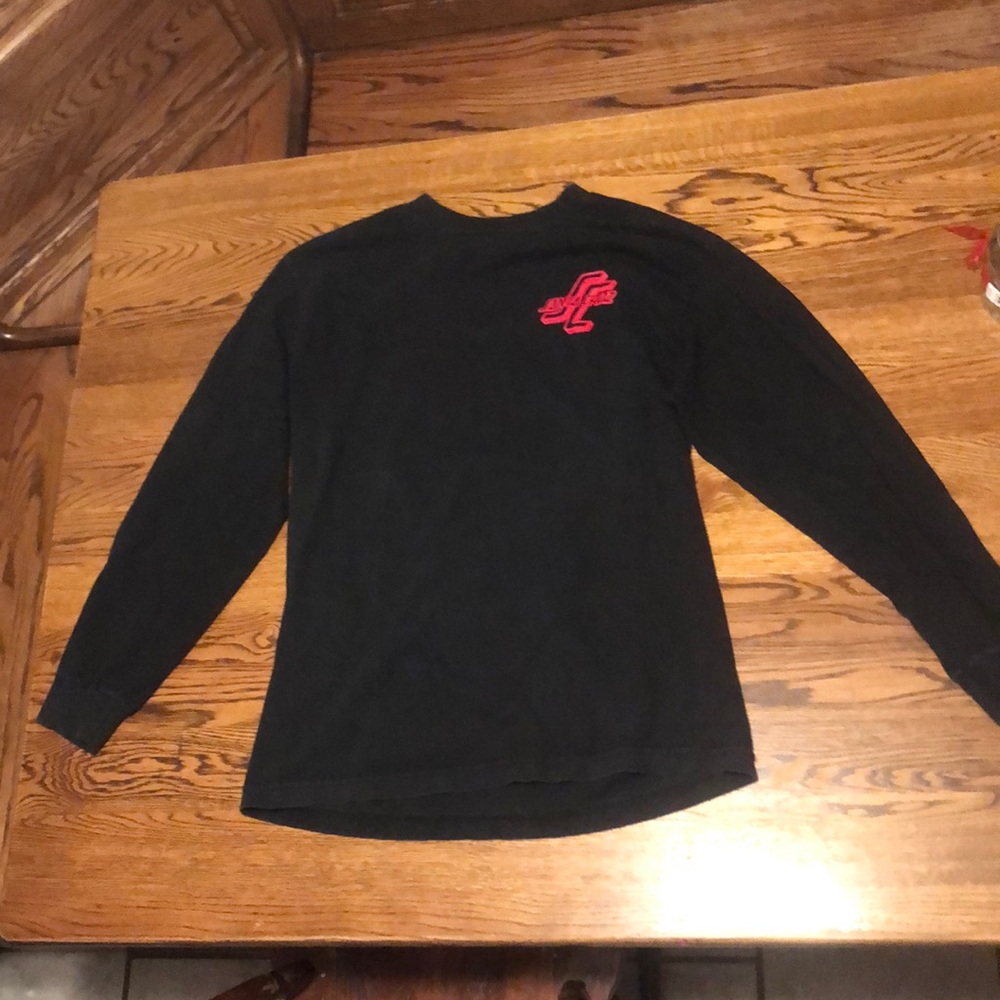 Black, Red, and Blue Santa Cruz Long Sleeve-Medium